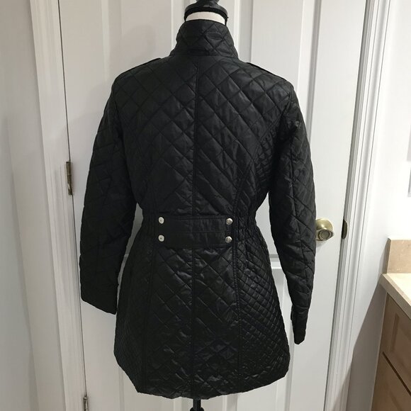Roz & Ali Diamond Quilted Puffer Jacket with Extended Collar S - Picture 6 of 11